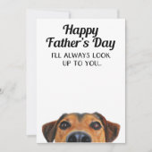 犬から父おもしろいの日札を見なさい カード (正面)