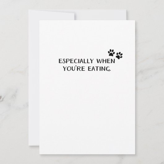 犬から父おもしろいの日札を見なさい カード (裏面)