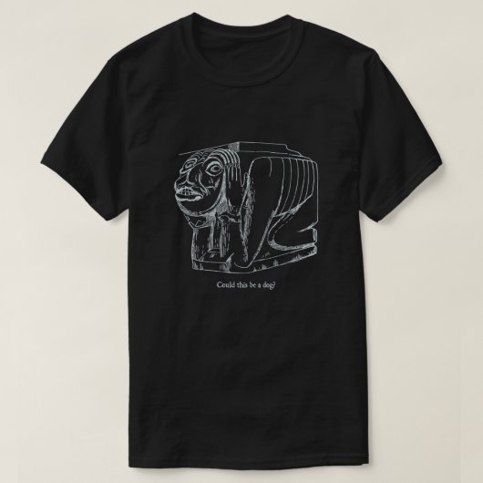 犬か? Tシャツ (デザイン正面)