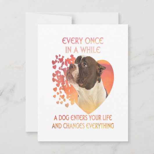 犬があなたの人生に入ってくることは時々ある 招待状 (正面)