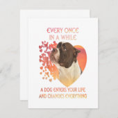 犬があなたの人生に入ってくることは時々ある 招待状 (正面/裏面)