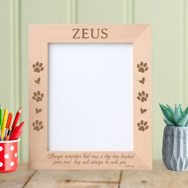 犬があなたの魂に触れている8x10ペット レーザー彫刻フレーム