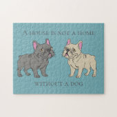 犬がいないと家はただの家 ジグソーパズル (横)