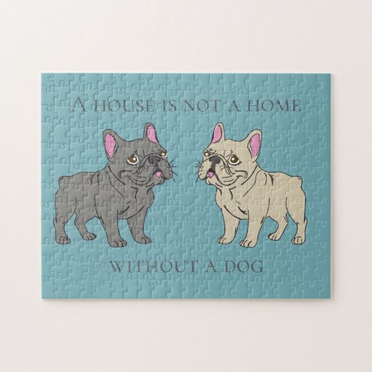 犬がいないと家はただの家 ジグソーパズル (横)