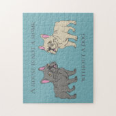 犬がいないと家はただの家 ジグソーパズル (縦)