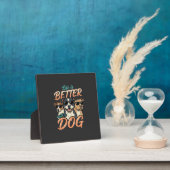犬がいると人生はもっと楽しい ベクター フォトプラーク (インサイチュ)