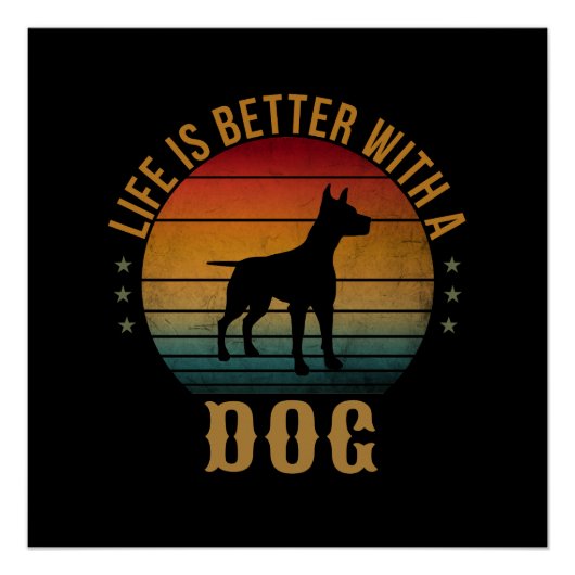 犬がいると人生はもっと楽しい ポスター (正面)