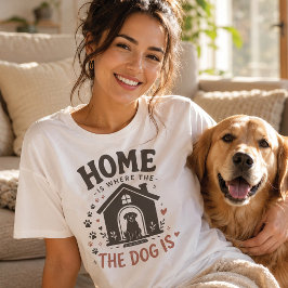犬がいるのが家犬好きデザイン Tシャツ