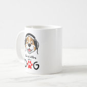 犬がいる生活は最高 コーヒーマグカップ (正面左)