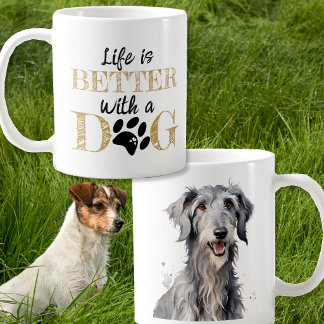 犬がいる生活は最高 ダーウィンドッグのギフト コーヒーマグカップ