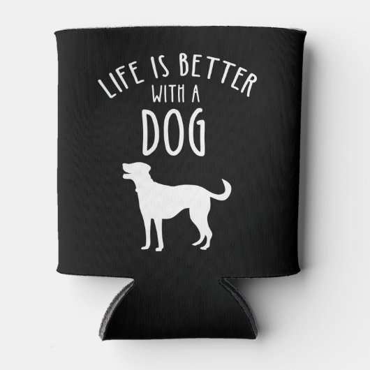 犬がいる生活は最高 缶クーラー (正面)