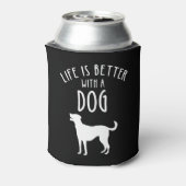 犬がいる生活は最高 缶クーラー (缶裏面)