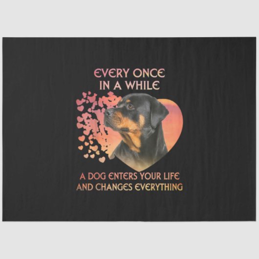 犬がお前のライフロットワイラー 薄葉紙 (正面)