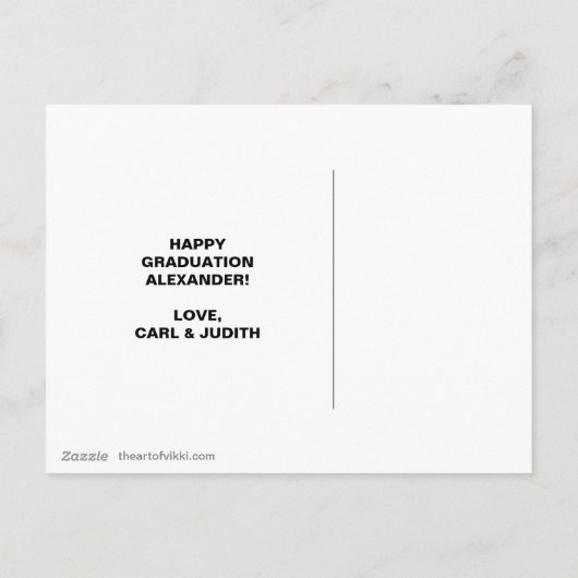 犬がインターネットを愛する理由のおもしろい卒業 案内ポストカード (裏面)