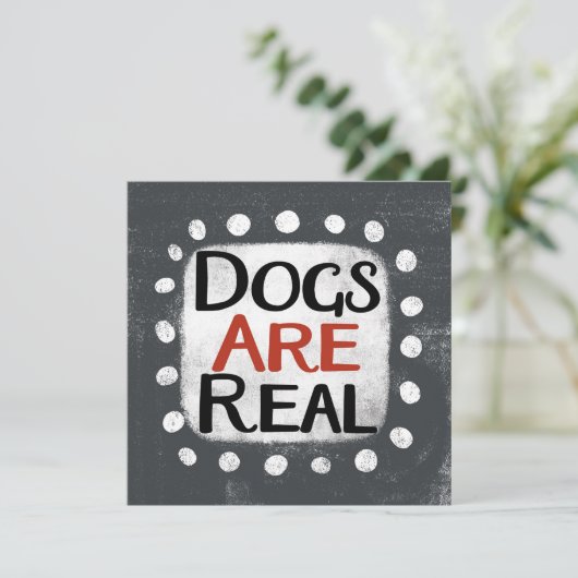 犬がグリーティ実在ングカード カード (スタンド正面)