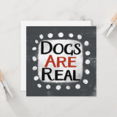 犬がグリーティ実在ングカード カード (正面/裏面インサイチュ)