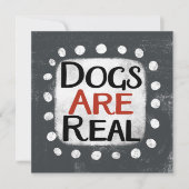 犬がグリーティ実在ングカード カード (正面)