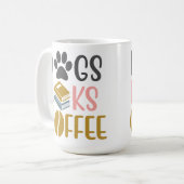 犬がコーヒーを予約する コーヒーマグカップ (正面左)