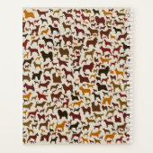 犬がシルエット模様を生む プランナー手帳 (裏面)