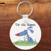 犬がシーズンホリデーTシャツとギフト キーホルダー (正面)