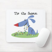 犬がシーズンホリデーTシャツとギフト マウスパッド (マウス)