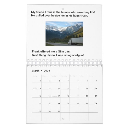 犬がストーリ与えブックカレンダーを起動しない カレンダー (3月 2026)