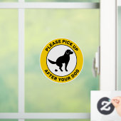 犬がトイレに行く – 犬の後で拾って ウィンドウサイン (ホーム)