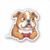 犬がビデオゲームをする (4) シール (正面)