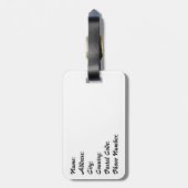 犬がビーチ ラゲッジタグ (裏面縦)