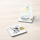 犬がビールを飲む コースター (右側)