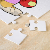 犬がボクシングでボクシング手袋 ジグソーパズル (側面)