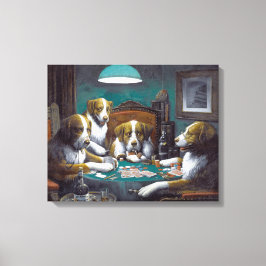 犬がポーカーをする カッシウス・マーセラス・クーリッジ 1894 キャンバスプリント