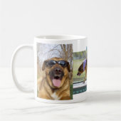 犬がマグを支配 コーヒーマグカップ (左)