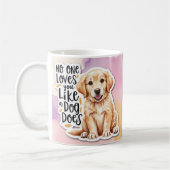 犬がマグカップを使うほど君を愛している人はいない コーヒーマグカップ (左)