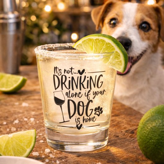 犬が一緒なら飲みすぎじゃない ショットグラス