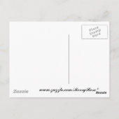 犬が上を見る ポストカード (裏面)