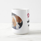 犬が世界を支配するマグカップ コーヒーマグカップ (中央)