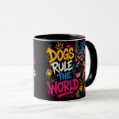 犬が世界を支配する ジャーマンシェパード マグカップ (正面右)