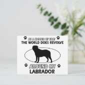 犬が人の骨をのまわりにむせかせる ポストカード (スタンド正面)