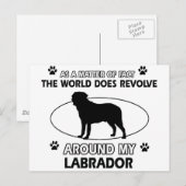 犬が人の骨をのまわりにむせかせる ポストカード (正面/裏面)