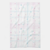 犬が付いているかわいいパターン キッチンタオル (縦)