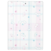 犬が付いているかわいいパターン クリップボード (裏面)