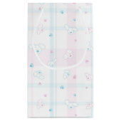 犬が付いているかわいいパターン スモールペーパーバッグ (裏面)