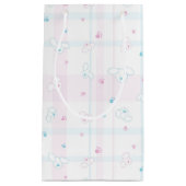 犬が付いているかわいいパターン スモールペーパーバッグ (正面)