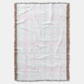 犬が付いているかわいいパターン スローブランケット (正面縦)