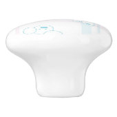 犬が付いているかわいいパターン セラミックノブ (側面)