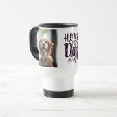 犬が写真コラージュをしている家 トラベルマグ (正面左)