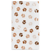 犬が前足で歩く スモールペーパーバッグ (裏面)