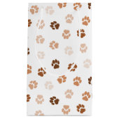 犬が前足で歩く スモールペーパーバッグ (正面)