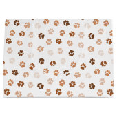 犬が前足で歩く ラージペーパーバッグ (正面)